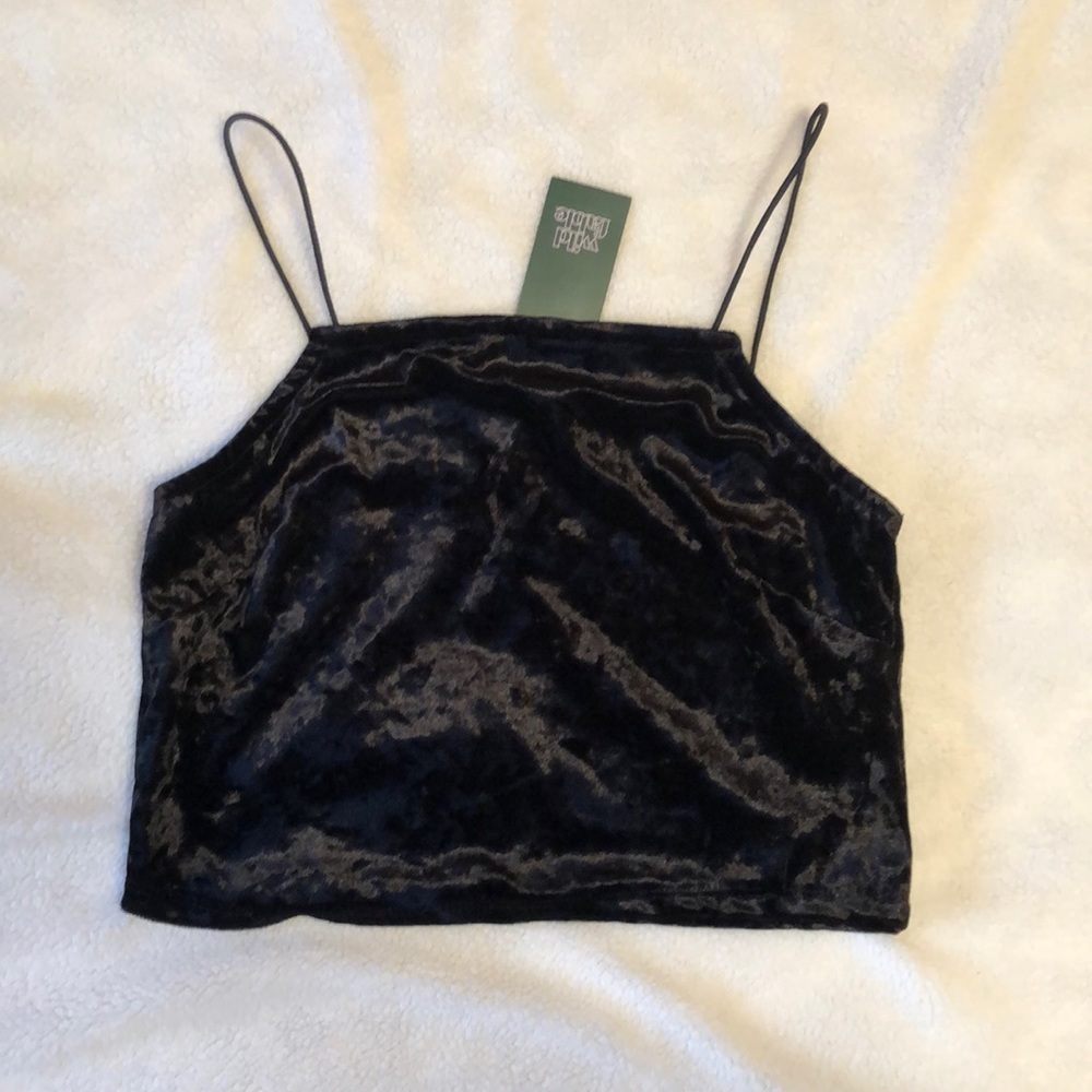 Wild Fable Velvet Crop Top